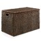 Casafield 30" Storage Chest with Lid, Handles, and Safety Hinge - Water Hyacinth Wicker Storage Trunk for Entry Way, Living Room, Bedroom